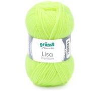 Fil à tricoter LISA PREMIUM UNI - Grundl(...) - 27 Jaune Fluo 27 Jaune Fluo G