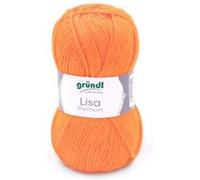 Fil à tricoter LISA PREMIUM UNI - Grundl(...) - 50 Orange Fluo 50 Orange Fluo G