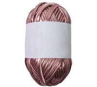 Fil à tricoter métallique brillant en polyester pour sacs faits à la main et crocheter 40 m