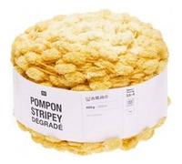 Fil à tricoter Pompon Stripey Dégradé 400GR - Rico Design(...) - 001 Jaune 001 Jaune