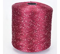 Fil à tricoter pour tricot de polyester avec paillettes, fil à tricoter avec boucles et fil lurex, 09