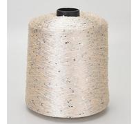 Fil à tricoter pour tricot en polyester avec paillettes, fil à tricoter avec boucles avec fil lurex, 17