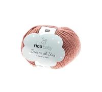 Rico Baby Dream Laine douce pour bébé à tricoter et crochet Couleur 008 Vieux rose