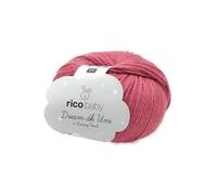 Fil à tricoter Rico Baby Dream Uni Dk -(...) - 19 Bordeaux rouge