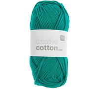 Fil à tricoter - RICO DESIGN - Creative Cotton aran - 100% coton - 50 g - Aqua
