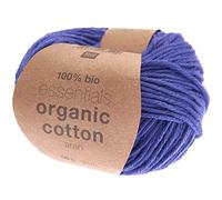 Fil à tricoter Rico Design - Essentials Organic Cotton Aran - 90 m - Plusieurs coloris disponibles