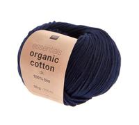 Coton à tricoter Essentials Organic Cotton DK - Rico Design 017 Bleu marine - 017 Bleu marine 017 Bleu marine