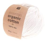 Fil à tricoter Rico Design - Essentials Organic Cotton Dk - 50 g - Plusieurs coloris disponibles