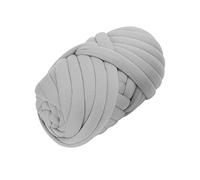 Fil à tricoter super épais de 25 m - Tricoté à la main pour tricot à bras, tricot au doigt et projets de bricolage - Fil à tricoter doux et épais (gris clair)