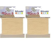 Fil à tricoter Vanille 5 mm x 5 m (Lot de 2)