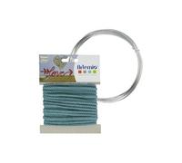 Fil à tricotin bleu turquoise 5 mm x 5 m + fil d'aluminium