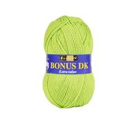 Fil acrylique à tricoter double Hayfield Bonus DK, 100 g, vert fluo (552)