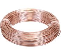 Fil alu 2mm, 60m, 500g or rose - Fil flexible pour bijoux pour le bricolage, la décoration et l'art floral