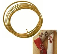 Fil Aluminium Ø 1,5 Mm 5 Mètres Doré - Graine Créative