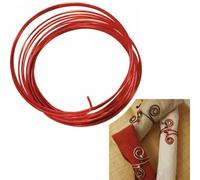 Fil Aluminium Ø 1,5 Mm 5 Mètres Rouge - Graine Créative