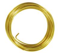 Fil aluminium Ø 2 mm x 2 mètres Doré