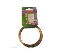 Fil aluminium 1 mm Or clair x 10 mètres