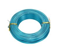 Fil Aluminium 1 rouleau de fil d'aluminium multicolore for la fabrication de bijoux, colliers et bracelets (0,8 mm, 1 mm, 1,5 mm, 2 mm, 3 mm, 4 mm, 5 mm, 6 mm)(DarkTurquoise,1.5mm 100m)