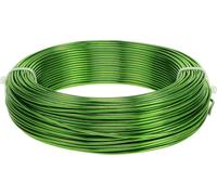 Fil aluminium Ø2mm vert mai 60m 500g fil de décoration fil de bricolage