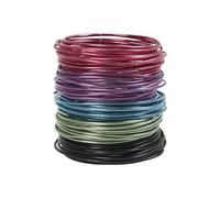 fil aluminium 5 pièces rond 3 mm multicolore