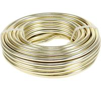 Fil aluminium Ø5mm en champagne - 500g de fil flexible pour bricolage, bijouterie & décoration pour les créations DIY