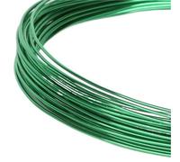 Fil Aluminium Fil d'aluminium rond de 3 à 10 mètres, 1mm/1.5mm/2mm/2.5mm, fil métallique en aluminium peint polyvalent, for l'artisanat fait la main(Dark Green,2.5mm 3Meters)
