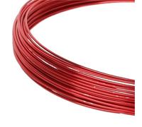 Fil Aluminium Fil d'aluminium rond de 3 à 10 mètres, 1mm/1.5mm/2mm/2.5mm, fil métallique en aluminium peint polyvalent, for l'artisanat fait la main(02,1mm 10Meters)
