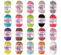 Fil Amigurumi Bonbons JubileeYarn Select - Acrylique poids b b - 10 g/ cheveau - Assortiment - 10 cheveaux