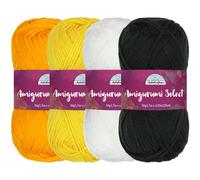 Fil Amigurumi Select JubileeYarn - Acrylique b b - Nuances de couleurs contrast es A - 4 cheveaux