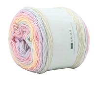 fil arc-en-ciel doux, 100g Fil de Laine tissés à la Main Multicolore au Crochet en Laine mélangée à Tricoter pelotes de laine à tricoter rouleau de fil à tricoter en coton dégradé -240m