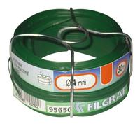 Fil attache plastifié vert - FILGRAF - 50 m - Ø4 mm