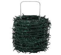 vidaXL Fil barbelé moderne – Vert – Acier galvanisé à chaud – 50 m – Installation facile