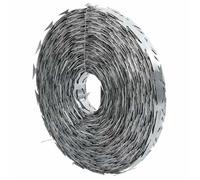 Fil barbelé - vidaXL - Argent - Acier galvanisé - 5000 x 1.9 cm
