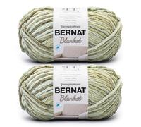 Fil Bernat pour couverture Lot de 2 pelotes de fil 100% polyester Grassy de 200 m