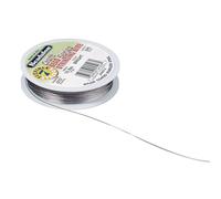 Fil Bijoux, 0,38mm Ø, Argent, Plastifié, Bobine 9,2 M