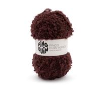 Fil Bouclette Ultra Doux & Texturé - Pingo Curl Alpaga - Pingouin. Color : Burgundy
