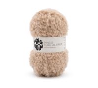 Fil Bouclette Ultra Doux & Texturé - Pingo Curl Alpaga - Pingouin. Color : Lin Marron Marron