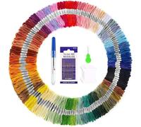 Fil Bracelet Bresiliens - Fil Broderie dmc Kit débutant Point de Croix Tricotage - Fils à Coudre Outils d'Accessoires,(15 QIEDOVIEY