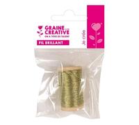 Fil brillant 20 m - doré