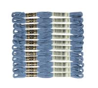 Fil broder DMC 6 brins, bleu antique moyen