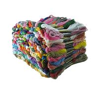 Fil broderie Ensemble complet de 447 couleurs similaires au point croix en coton fil à broder coudre écheveaux artisanat bricolage accessoire fait main Kit de broderie pour adultes débutants