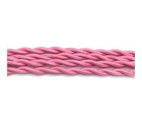 fil, Câble d'alimentation en tissu multicolore à 2 conducteurs x 0,75 mm², 250 V, longueur 1 30 mètres(Pink,12 meter)