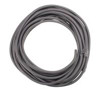 fil, Câble d'alimentation rigide à 3 conducteurs de 0,75 mm², 8 A, 10 m, gaine tressée en tissu multicolore(Bronze Grey)