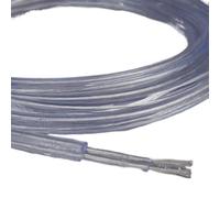 fil, Câble d'alimentation transparent for luminaire suspendu, câble électrique à 2 conducteurs de 0,75 mm en cuivre(50meter)