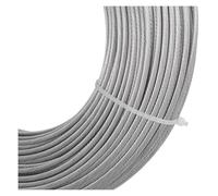 fil， Câble en acier inoxydable 4 mm, construction 7x7, couleur argent, plusieurs tailles disponibles for garde-corps d'escalier et de terrasse(150M/492Ft)