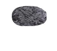 Fil Chenille 100g/ball Chenille Velvet Yarn Knitting Thick Warm Crochet Knitting Fluffy Yarns For DIY Blanket Bag Hat Scarve Clothe Gloves(Grey)