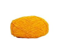 Fil Chenille 1Pc 40g Chenille Yarn For Knitting Thin Velvet Crochet Yarn Hand Knit Thread For Sweater Blanket Scarf Crochet Dolls Shoes Lines(Khaki)