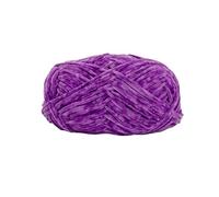 Fil Chenille 1Pc 40g Chenille Yarn For Knitting Thin Velvet Crochet Yarn Hand Knit Thread For Sweater Blanket Scarf Crochet Dolls Shoes Lines(Black)