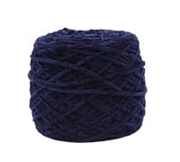 Fil Chenille 240g Chunky Chenille Yarn Ball For Hand Knitting Dolls Scarf Sweater Slippers Diy Golden Velour Crochet Thread Glossy Soft Warm(Old Blue 16)