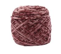 Fil Chenille 240g Chunky Chenille Yarn Ball For Hand Knitting Dolls Scarf Sweater Slippers Diy Golden Velour Crochet Thread Glossy Soft Warm(Brown Coffee 18)